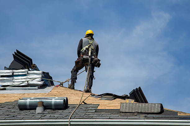 Professional Roofing technician working in Crossville, IL